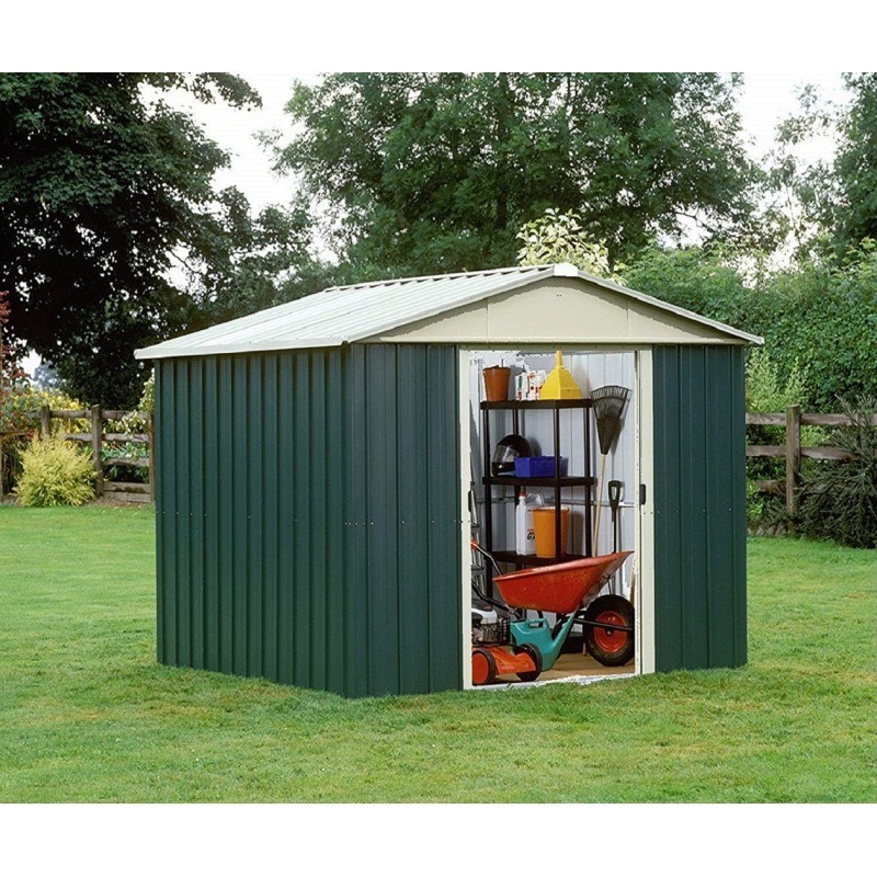 Yardmaster Abri de jardin métal Acier galvanisé Vert 8.48m² Yardmaster Abri de jardin métal Acier galvanisé Vert 8.48m²