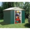 Yardmaster Abri de jardin métal Acier galvanisé Vert 8.48m²