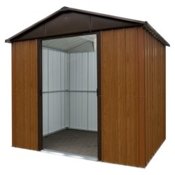 Yardmaster Abri de jardin métal Acier galvanisé Marron 7.18m²