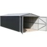 Yardmaster Garage métal Acier galvanisé Gris 19.07m²