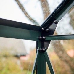 Halls Serre de jardin en verre Vert 12.9m²
