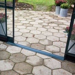 Halls Serre de jardin en verre Vert 12.9m²