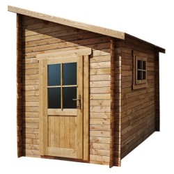 Gardy Shelter Abri de jardin bois 5 à 10 m² Bois Marron 5.96m²