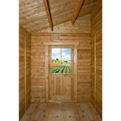 Gardy Shelter Abri de jardin bois 5 à 10 m² Bois Marron 5.96m²