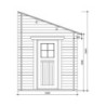 Gardy Shelter Abri de jardin bois 5 à 10 m² Bois Marron 5.96m²