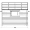 Gardy Shelter Abri de jardin bois 5 à 10 m² Bois Marron 5.96m²