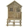 Aléo by Trigano Cabanes enfants Bois massif Bois naturel