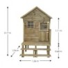 Aléo by Trigano Cabanes enfants Bois massif Bois naturel