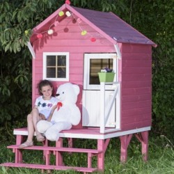 Aléo by Trigano Cabanes enfants Bois massif Bois naturel