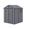 Jôbu Abri de jardin résine Polypropylène Gris 3.65m²