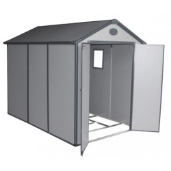 Jôbu Abri de jardin résine Polypropylène Gris 5.32m²