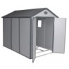 Jôbu Abri de jardin résine Polypropylène Gris 5.32m²