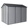 Jôbu Abri de jardin résine Polypropylène Gris 5.32m²
