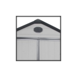 Jôbu Abri de jardin résine Polypropylène Gris 5.32m²