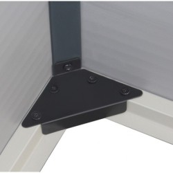 Jôbu Abri de jardin résine Polypropylène Gris 5.32m²
