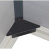 Jôbu Abri de jardin résine Polypropylène Gris 5.32m²