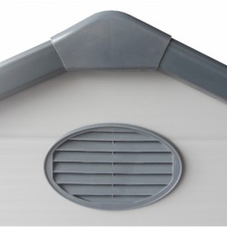 Jôbu Abri de jardin résine Polypropylène Gris 5.32m²