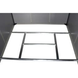 Jôbu Abri de jardin résine Polypropylène Gris 5.32m²