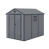 Jôbu Abri de jardin résine Polypropylène Gris 5.32m²