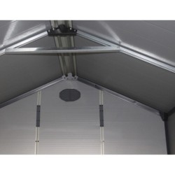 Jôbu Abri de jardin résine Polypropylène Gris 5.32m²