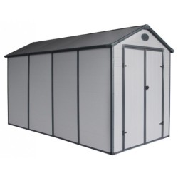 Jôbu Abri de jardin résine Polypropylène Gris 6.99m²