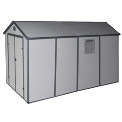 Jôbu Abri de jardin résine Polypropylène Gris 6.99m²