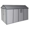 Jôbu Abri de jardin résine Polypropylène Gris 6.99m²