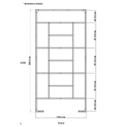 Jôbu Abri de jardin résine Polypropylène Gris 6.99m²
