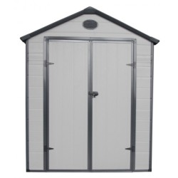 Jôbu Abri de jardin résine Polypropylène Gris 6.99m²
