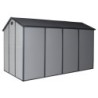 Jôbu Abri de jardin résine Polypropylène Gris 6.99m²