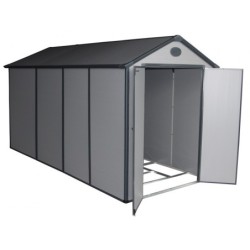 Jôbu Abri de jardin résine Polypropylène Gris 6.99m²