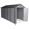 Jôbu Abri de jardin résine Polypropylène Gris 6.99m²
