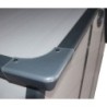 Jôbu Abri de jardin résine Polypropylène Gris 6.99m²