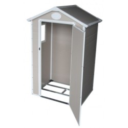 Jôbu Abri de jardin résine Polypropylène Beige 1.34m²