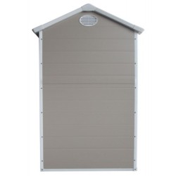 Jôbu Abri de jardin résine Polypropylène Beige 1.34m²
