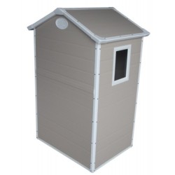 Jôbu Abri de jardin résine Polypropylène Beige 1.34m²