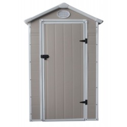 Jôbu Abri de jardin résine Polypropylène Beige 1.34m²