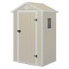 Jôbu Abri de jardin résine Polypropylène Beige 1.34m²
