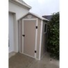 Jôbu Abri de jardin résine Polypropylène Beige 1.34m²