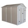 Jôbu Abri de jardin résine Polypropylène Beige 5.32m²