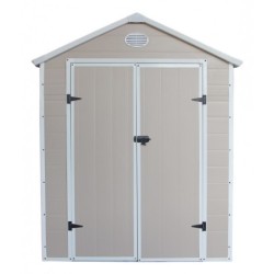 Jôbu Abri de jardin résine Polypropylène Beige 5.32m²