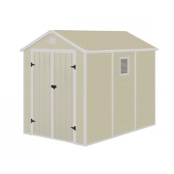 Jôbu Abri de jardin résine Polypropylène Beige 5.32m²