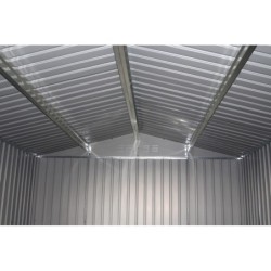 X-Metal Abri de jardin métal Acier galvanisé Gris 10.85m²