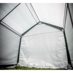 Habrita Abris de jardin en toile Toile en polyéthylène Vert 18.60m²