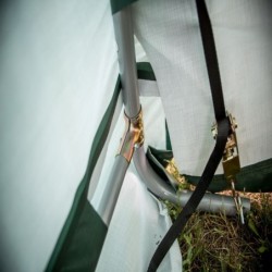 Habrita Abris de jardin en toile Toile en polyéthylène Vert 18.60m²