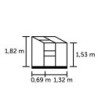 Halls Serre adossée Vert 0.91m²
