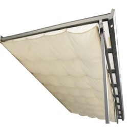 Habrita Toit de terrasse alu Polyester Ecru