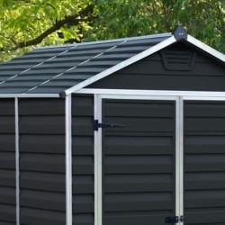 Canopia by Palram Abri de jardin résine Polycarbonate Gris 3.97m²