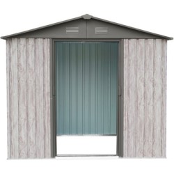 X-Metal Abri de jardin métal Acier galvanisé Beige 4.10m²