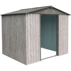 X-Metal Abri de jardin métal Acier galvanisé Beige 4.10m²